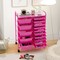 Costway 15 Drawer Rolling Storage Cart Tools Scrapbook Paper Office School Organizer Multicolored/Pink/Grey/Hot Pink/White/Black/Clear/Multicolor/Colorful/Mixed Pink